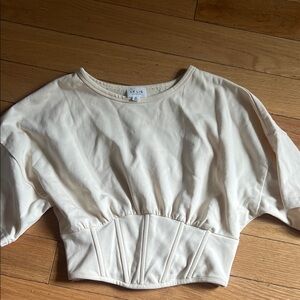 Le Lis Off-White Casual Top